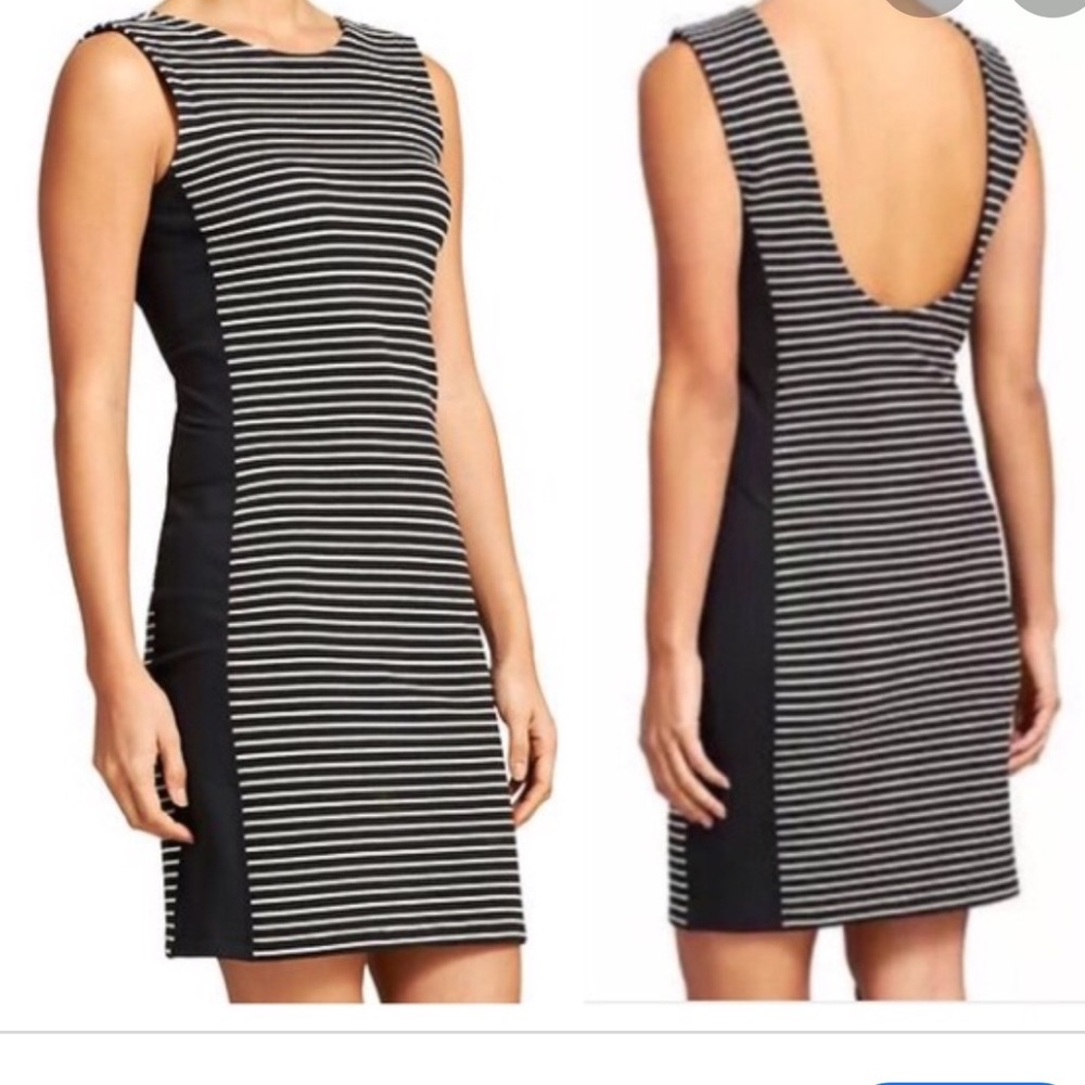 Athleta Black Stripe Dress